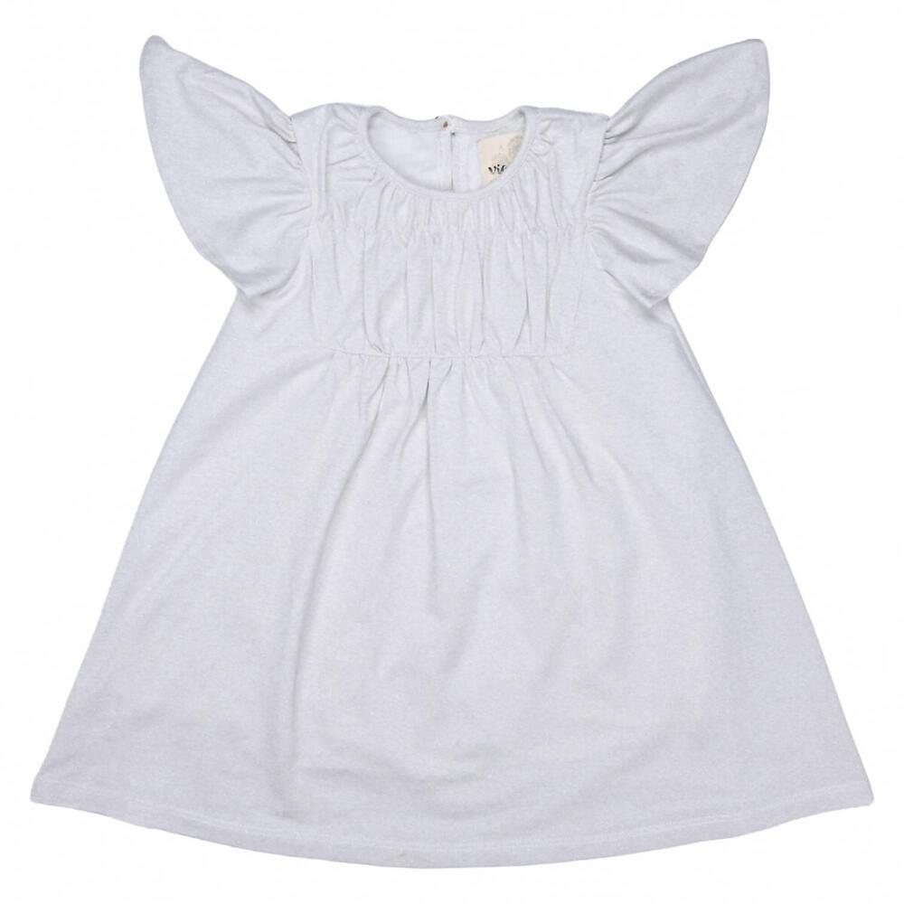 NEW VIGNETTE kid's emery dress in ivory